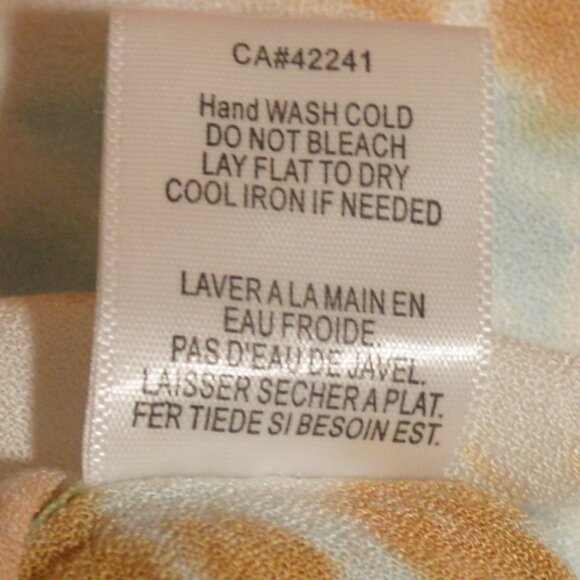 Young Fabulous Broke M Goldish Brown Tie Dye Crossover Front Top - Picture 8 of 8